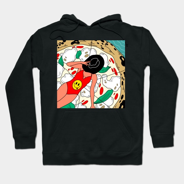 Pizza girl Hoodie by magyarmelcsi